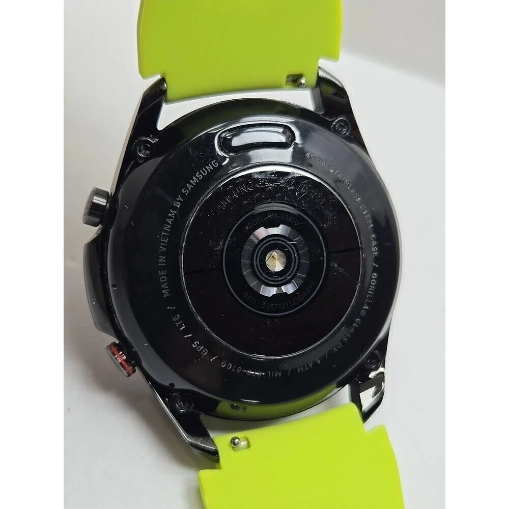 Samsung Galaxy Watch3 45mm LTE Mystic Black Smartwatch GPS Heart Rate Neon *READ